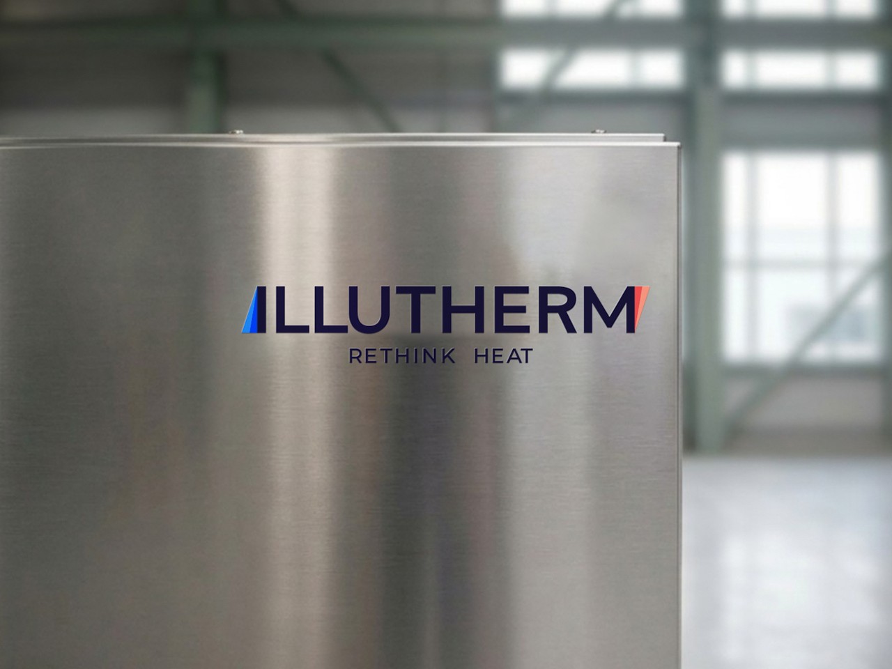ILLUTHERM logo on brushed steel